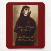 SAINT FAUSTINA OF DIVINE MERCY MOUSEPAD (Vorne)