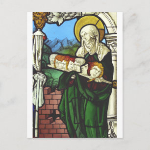 Saint Felicitas und die Köpfe ihrer sieben Söhne Postkarte