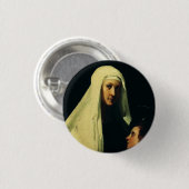 Saint Frances von Rom von Giovanni Antonio Galli Button (Vorne & Hinten)