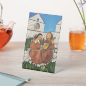 Saint Francis and Saint Clare Sockelschild (In SItu)