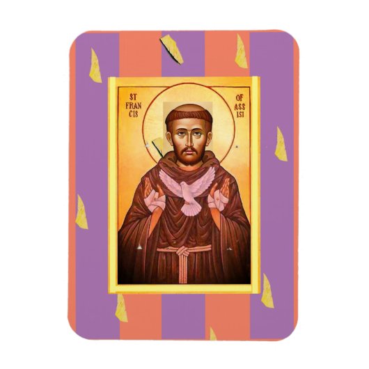 Saint Francis Assisi Flexible Foto Magnet (Vertikal)