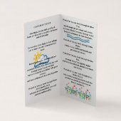 Saint Francis Canticle of the Sun Visitenkarten (Innenseite)