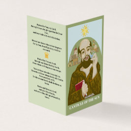 Saint Francis Canticle of the Sun Visitenkarten