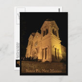 Saint Francis Cathedral Santa Fe New Mexico Postkarte (Vorne/Hinten)