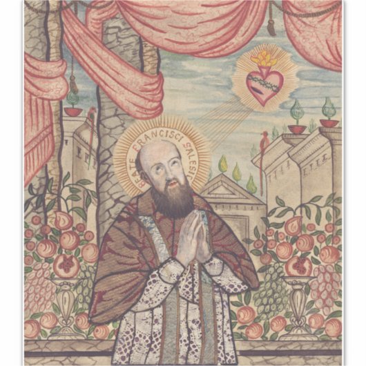 Saint Francis de Sales Bischof von Genf Aufkleber (Vorderseite)