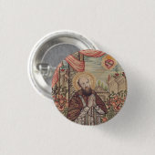 Saint Francis de Sales Bischof von Genf Button (Vorne & Hinten)