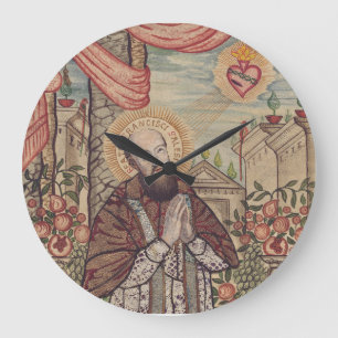 Saint Francis de Sales Bischof von Genf Große Wanduhr