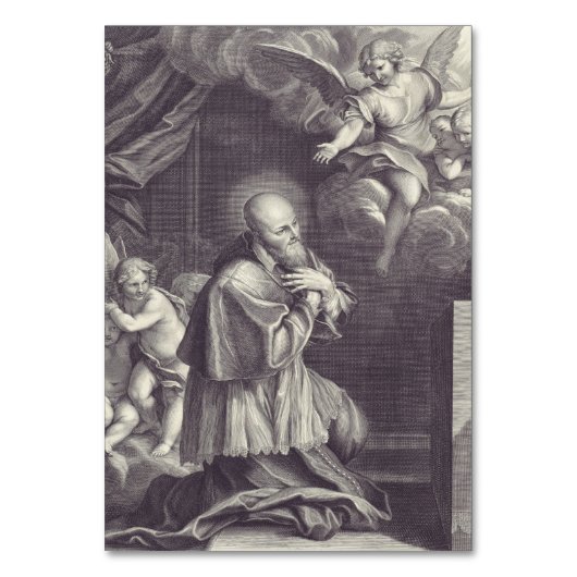 Saint Francis de Sales Doctor der Kirche Tischnummer (Vorderseite)