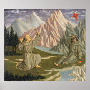 Saint Francis - Domenico Veneziano Kunstgewerbe Poster