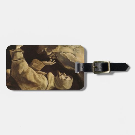 Saint Francis Eyes Toward Heaven Gepäckanhänger (Vorderseite horizontal)