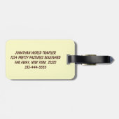 Saint Francis Gepäckanhänger (Rückseite horizontal)