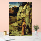 Saint Francis in der Wüste von Giovanni Bellini Acrylschild (Hochzeit)