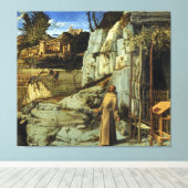Saint Francis in der Wüste von Giovanni Bellini Leinwanddruck (Insitu (Holzboden))
