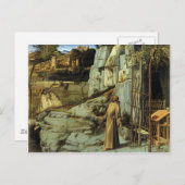 Saint Francis in der Wüste von Giovanni Bellini Postkarte (Vorne/Hinten)
