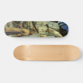 Saint Francis in der Wüste von Giovanni Bellini Skateboard (Horizontal)