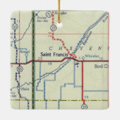 Saint Francis Kansas Keramikornament (Rückseite)