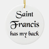 saint francis keramik ornament (Vorne)