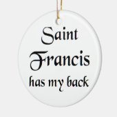 saint francis keramik ornament (Links)