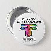 Saint Francis LGBTQ Button (Vorne & Hinten)