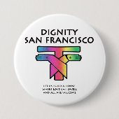 Saint Francis LGBTQ Button (Vorderseite)