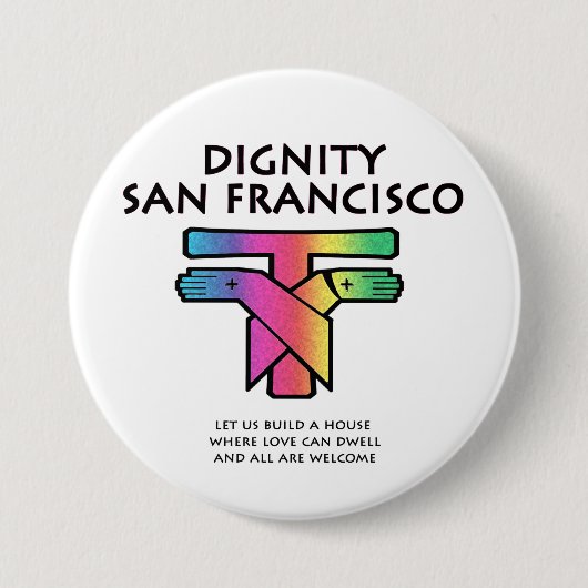 Saint Francis LGBTQ Button (Vorderseite)