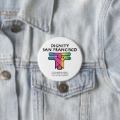 Saint Francis LGBTQ Button (Beispiel)