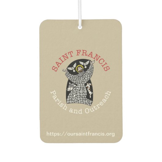 Saint Francis Logo Air Freshener Autolufterfrischer (Vorderseite)