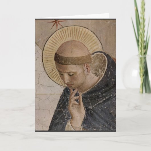 Saint Francis mit Kopf Bowed Karte (Vorderseite)