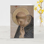 Saint Francis mit Kopf Bowed Karte (Gelbe Blume)
