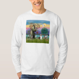 Saint Francis mit Tieren - kustumizable T-Shirt
