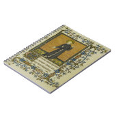 Saint Francis Mittelalterliches Manuskript von Ass Notizblock (Linke Seite)