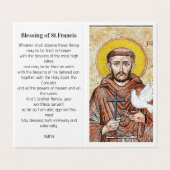 Saint Francis of Assisi Prayer Card  (Außenseite Aufgefaltet)