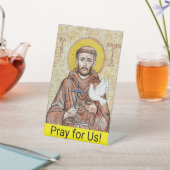 Saint Francis of Assisi Sign Sockelschild (In SItu)