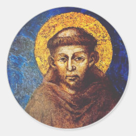 Saint Francis of Assisi The Canticle of Creation Runder Aufkleber