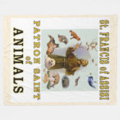 SAINT FRANCIS OF ASSISSI FLEECEDECKE (Vorderseite (Horizontal))