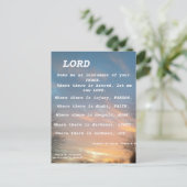 SAINT FRANCIS PRAYER POSTCARD POSTKARTE (Stehend Vorderseite)