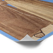 Saint Francis preaching to the birds CC1165 Poster (Ecke)