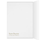 Saint Francis predigen den Vögeln CC1166 Karte (Innen (Links))