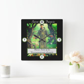Saint Francis Quadratische Wanduhr (Zuhause)