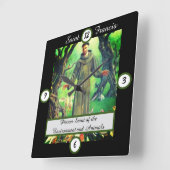 Saint Francis Quadratische Wanduhr (Winkel)