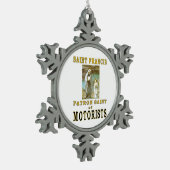 SAINT FRANCIS SCHNEEFLOCKEN Zinn-Ornament (Links)