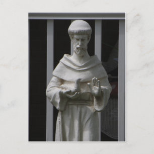 Saint Francis Statue Postkarte