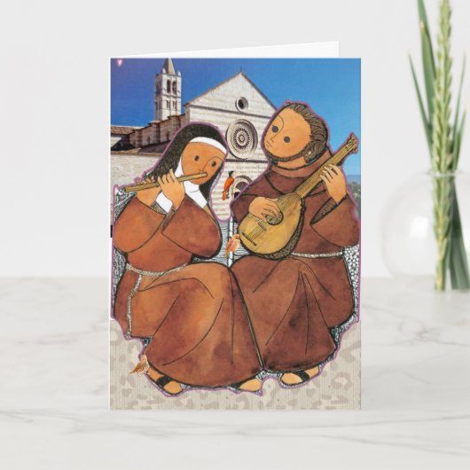 Saint Francis und Saint Clare Assisi Card Karte (Vorderseite)