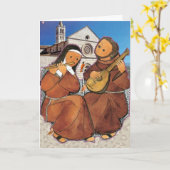 Saint Francis und Saint Clare Assisi Card Karte (Gelbe Blume)