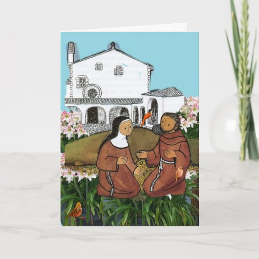 Saint Francis und Saint Clare Assisi Card Karte (Vorderseite)