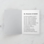 Saint Francis und Saint Clare Assisi Card Karte (Innenseite)