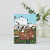 Saint Francis und Saint Clare Assisi Card Postkarte (Stehend Vorderseite)