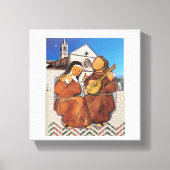 Saint Francis und Saint Clare von Assisi Leinwanddruck (Vorderseite)