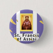 Saint Francis von Assisi Button (Vorderseite)