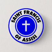 Saint Francis von Assisi Button (Vorderseite)